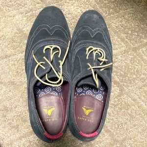 Blue suede shoes Ted Baker lightly worn on wedding.Us size 9